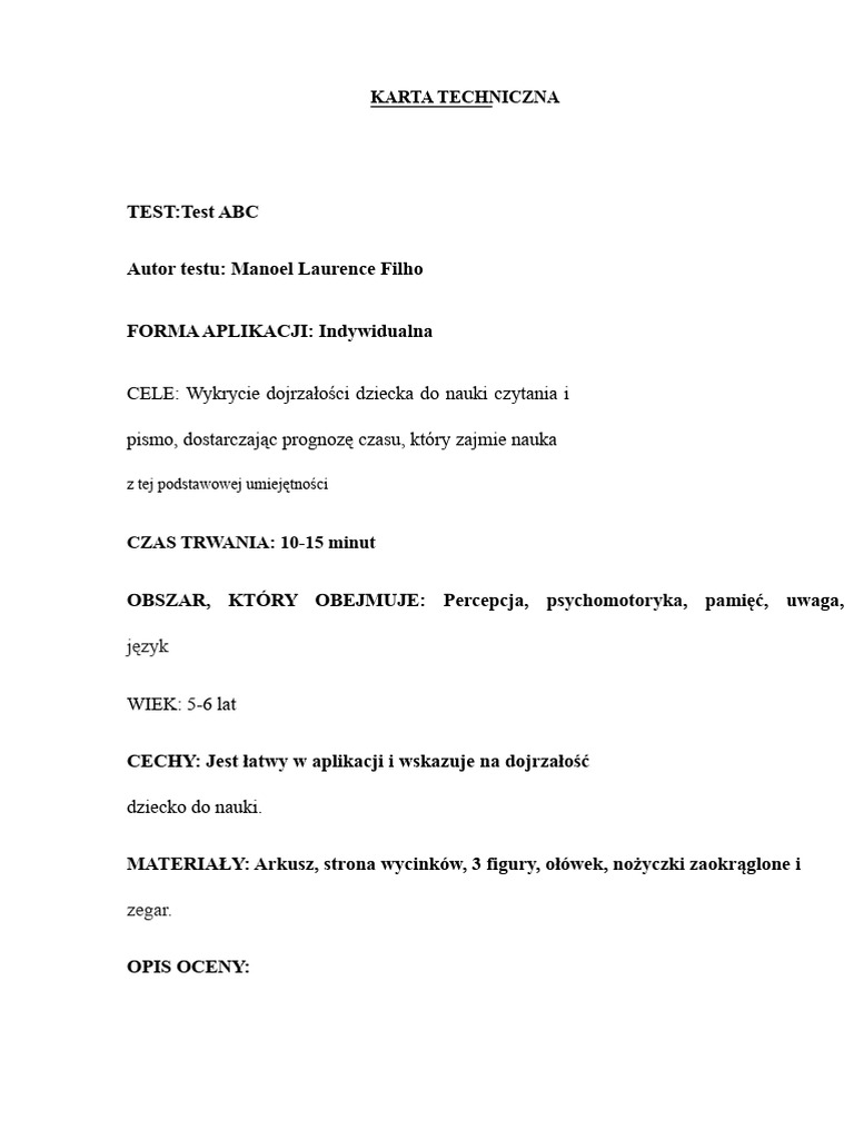 Test Abc Kompletny | PDF
