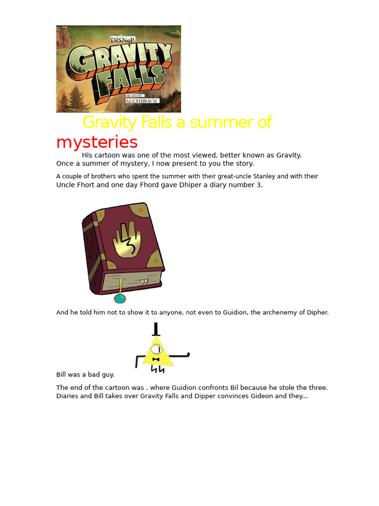 Gravity Falls A Summer of Mysteries | PDF