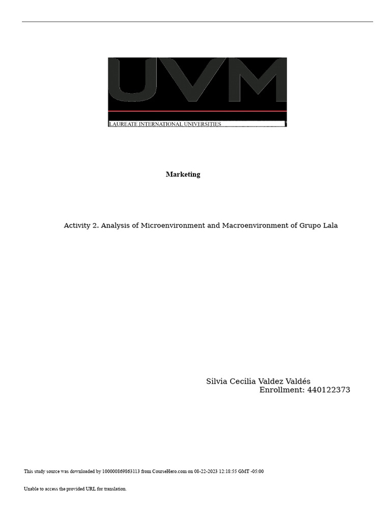 Grupo Lala Micro and Macro Analysis | PDF | Supply Chain | Sustainability