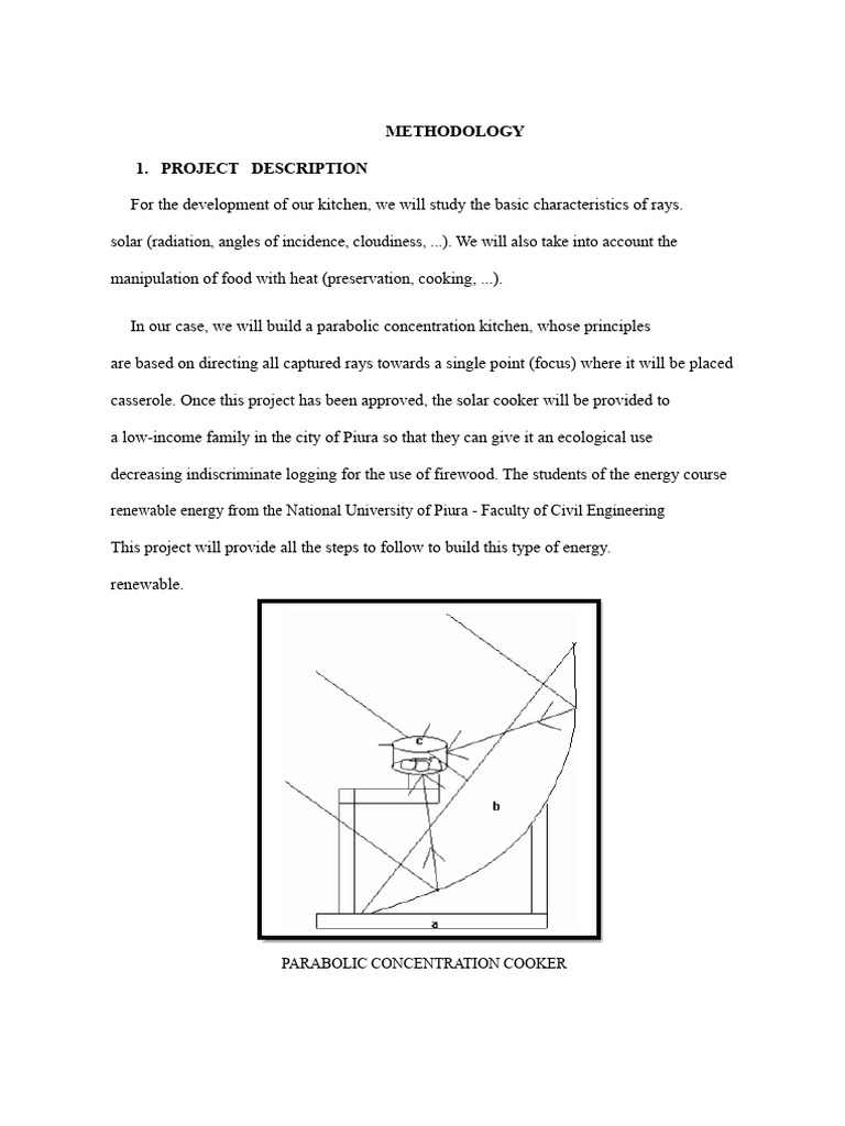 Parabolic Solar Cooker Project Guide | PDF | Physical Sciences