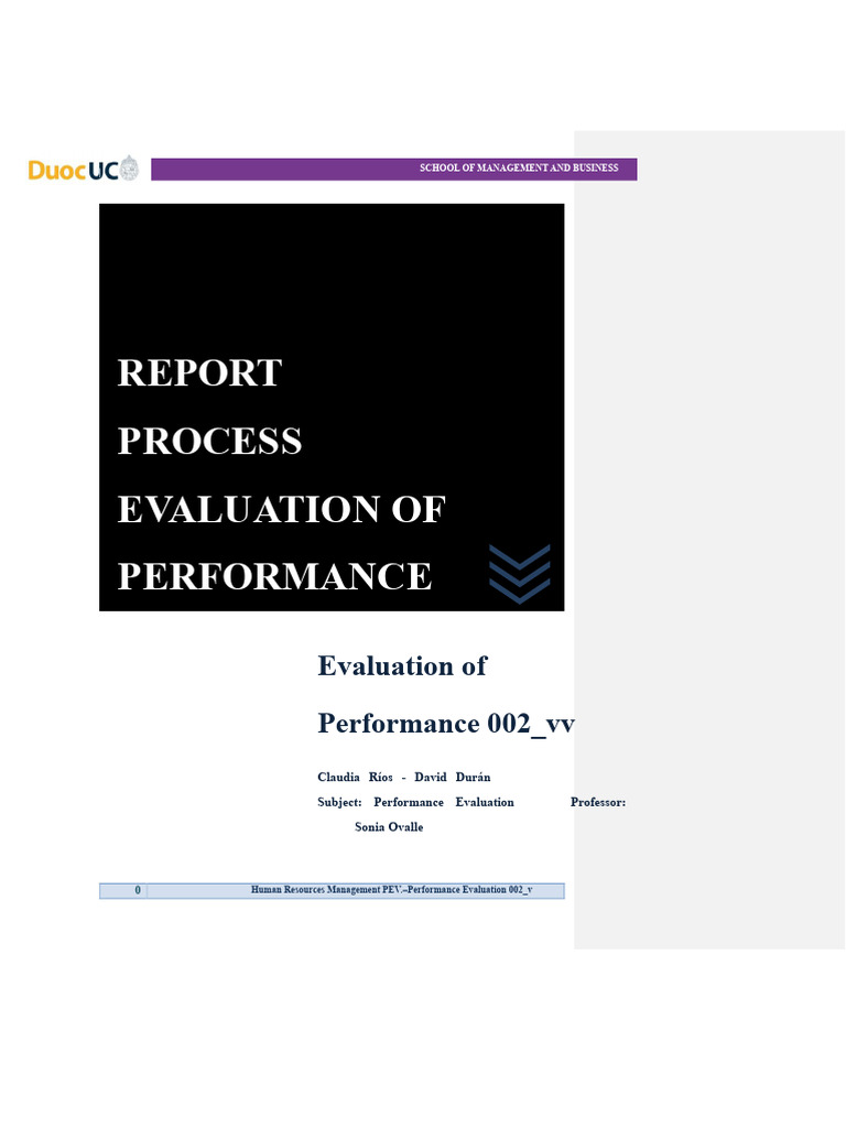 Performance Evaluation Report Overview | PDF | Performance Appraisal ...