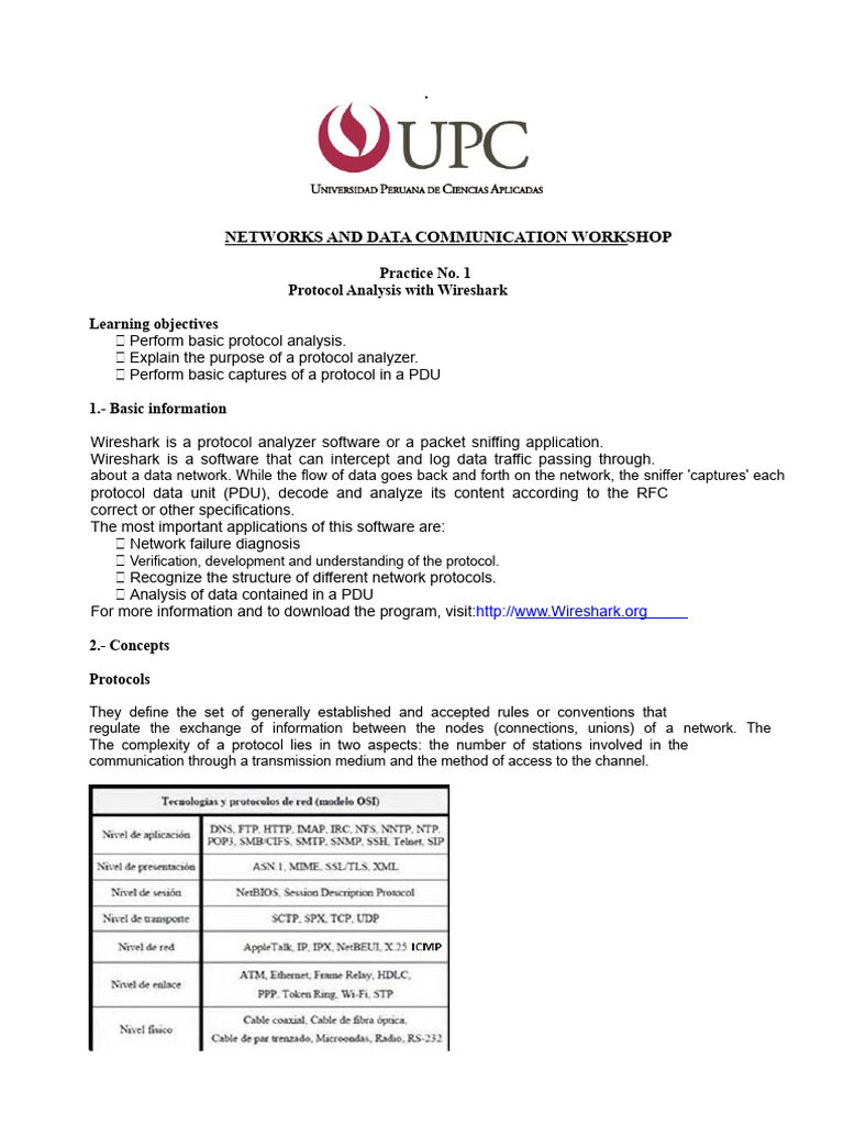 Wireshark Protocol Analysis Workshop | PDF | Internet Protocols ...