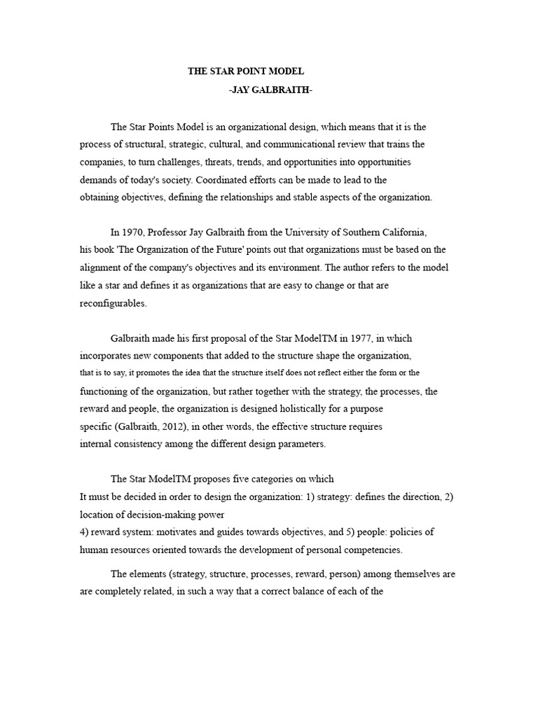 Understanding the Star Point Model | PDF | Strategic Management | Business