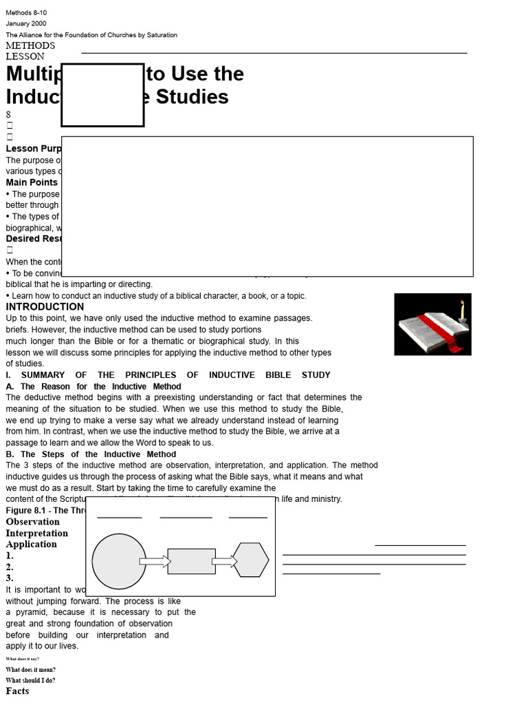 Inductive Bible Study Methods Explained | PDF | Jesus | Bible