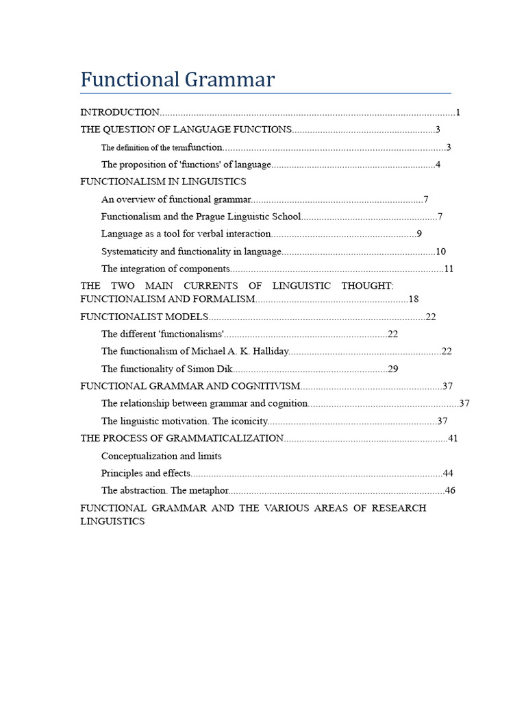 Functional Grammar - Maria Helena de Moura Neves | PDF | Linguistics ...
