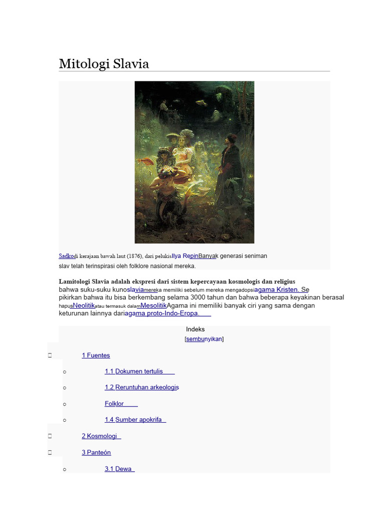 Mitologi Slavia | PDF