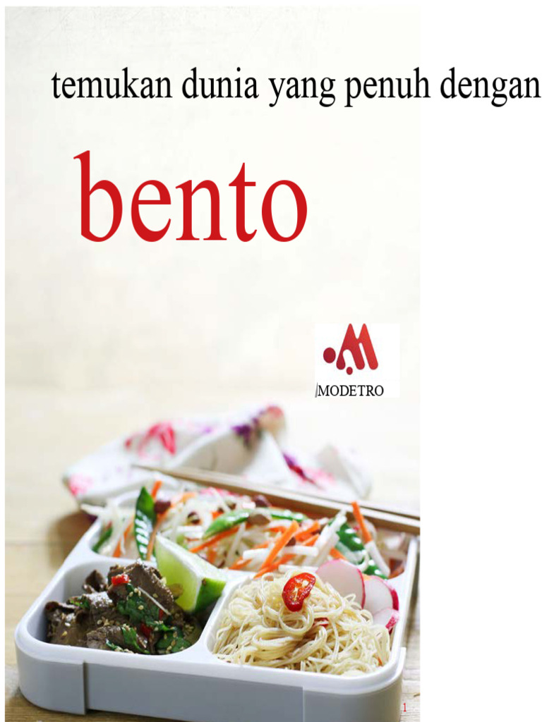Resep Bento Sehat dan Lezat | PDF