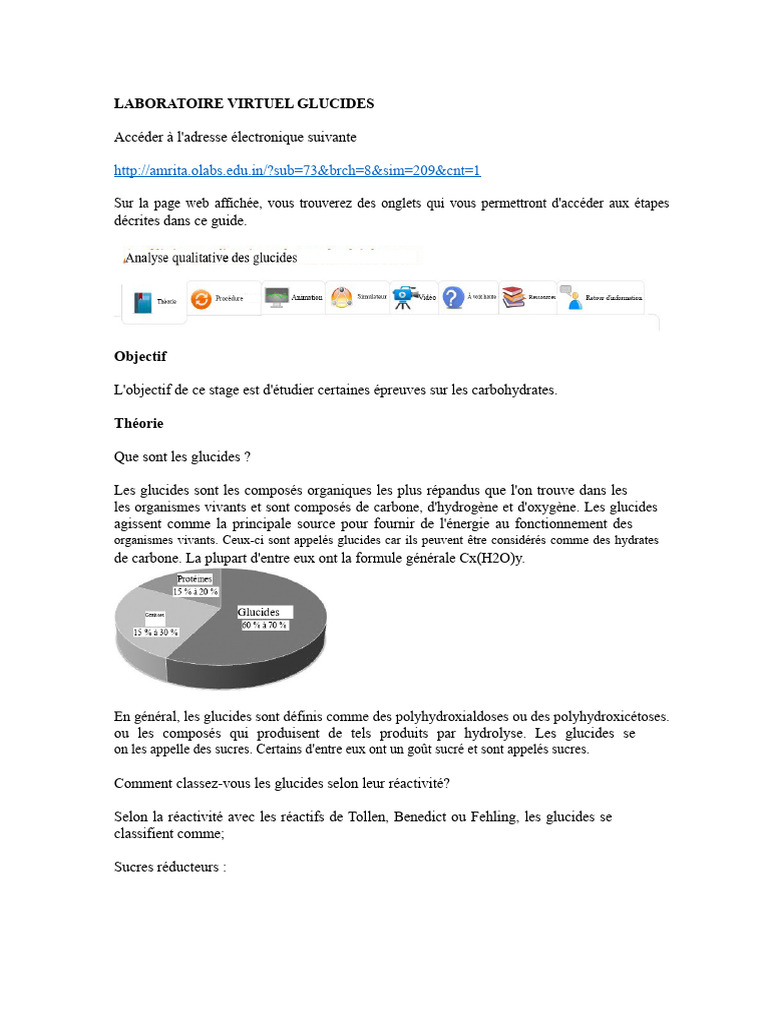 Étude des Glucides en Laboratoire | PDF | Glucide | Cuivre