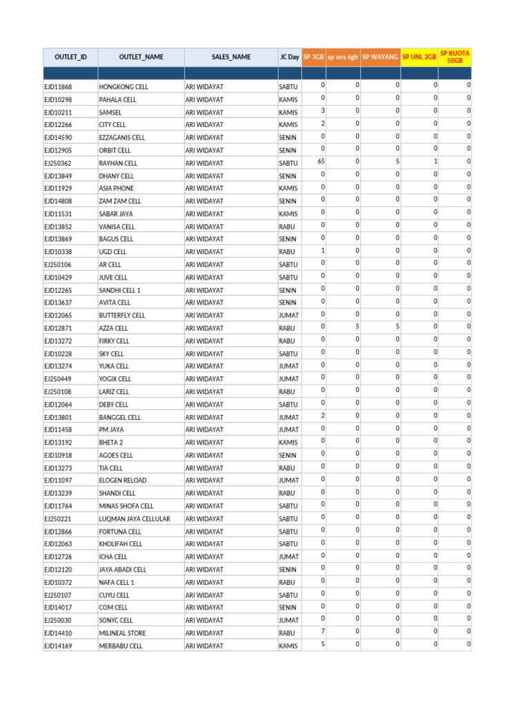 Outlet Sales Data Summary | PDF
