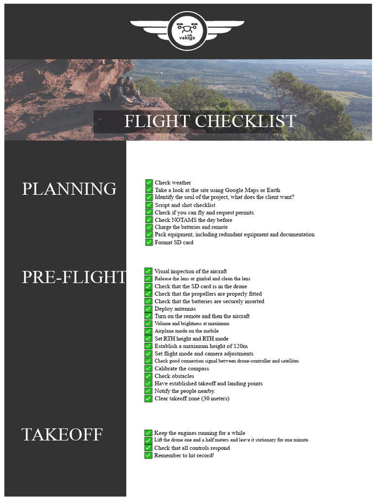 pre-flight checklist | PDF