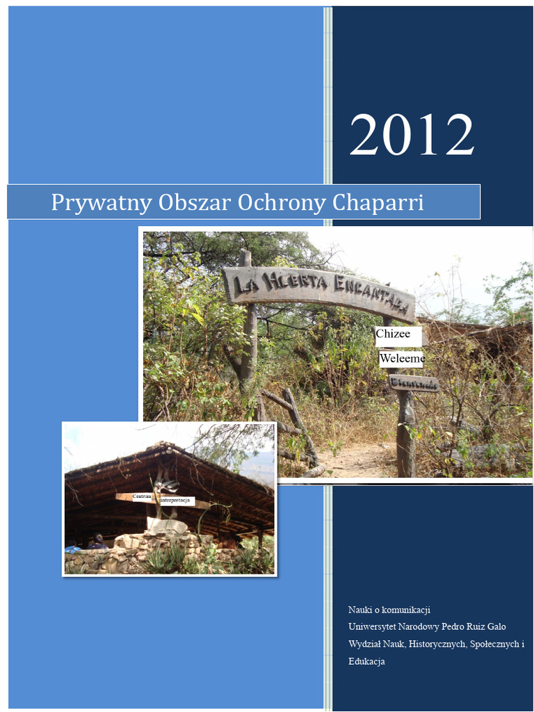 Obszar Prywatnej Ostrzegania Chaparri PDF | PDF