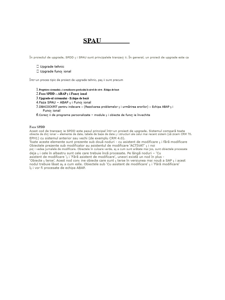 SPAU Și SPDD | PDF