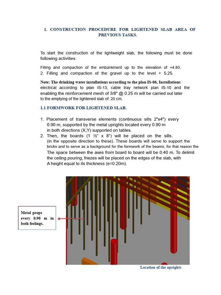 Lightweight Slab Construction Guide | PDF | Concrete | Crane (Machine)