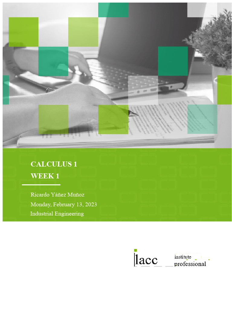Calculus 1 Week 1 Exercises and Solutions | PDF | Function (Mathematics ...