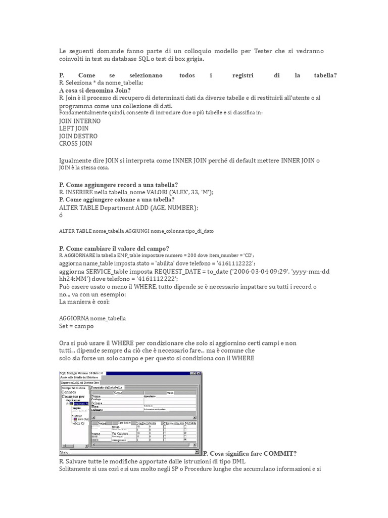 Test SQL Conrisposte | PDF