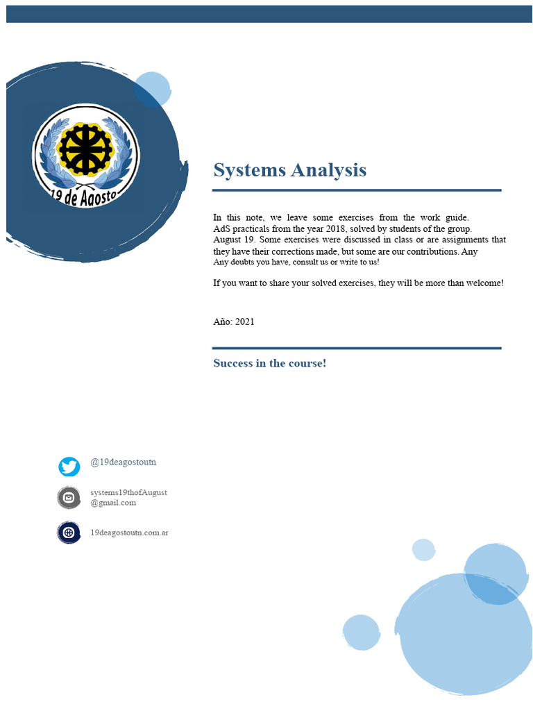 AdS - Solved Exercises by August 19 | PDF | Insurance | Invoice