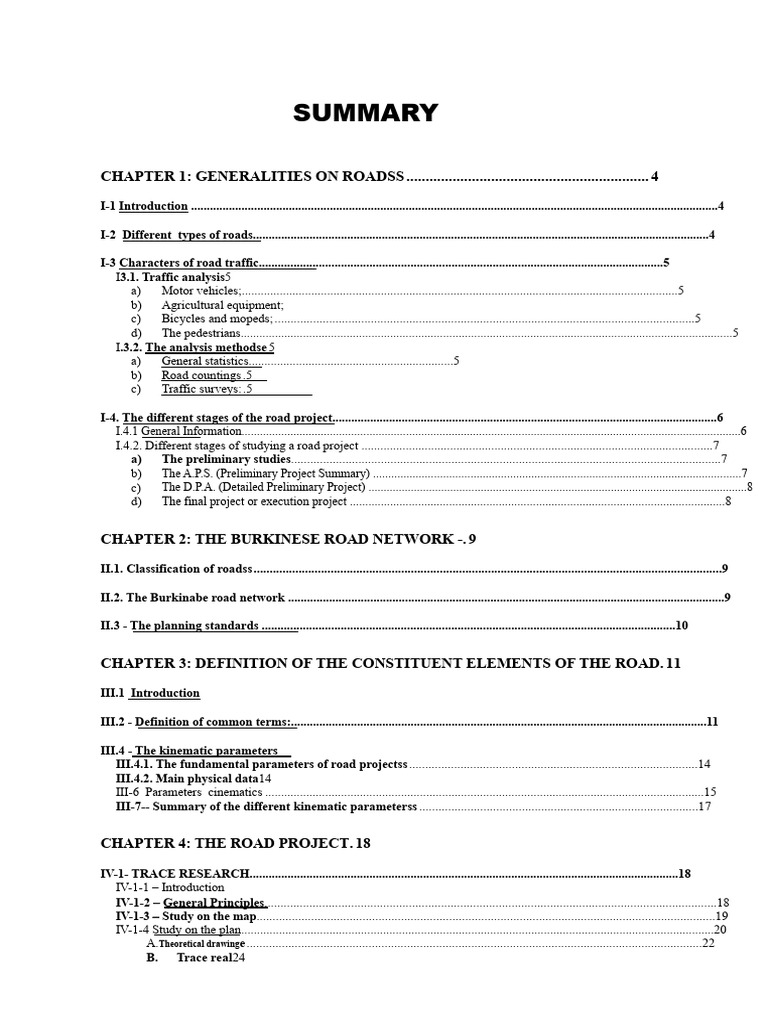 Overview of Road Projects and Networks | PDF | Road Surface | Road