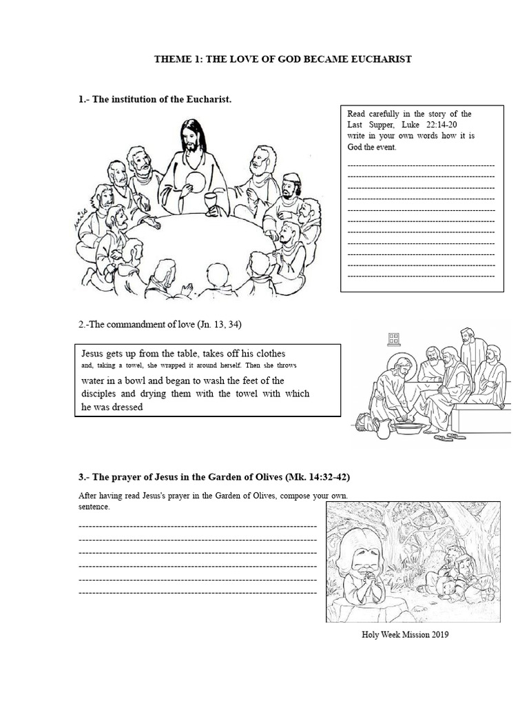Holy Week Reflections and Activities | PDF | Resurrection Of Jesus | Jesus