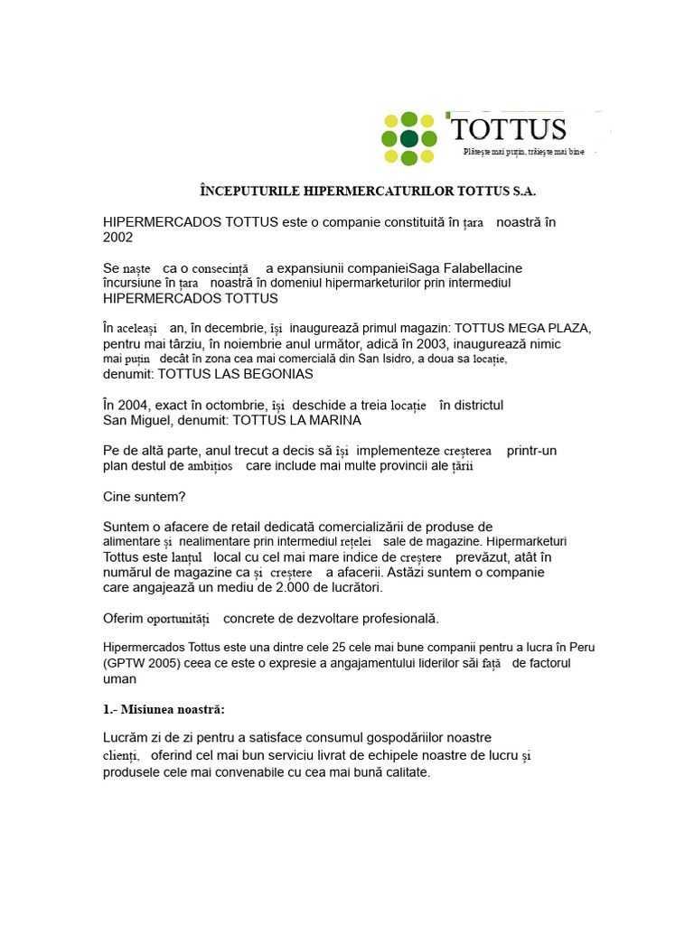 Tottus S | PDF