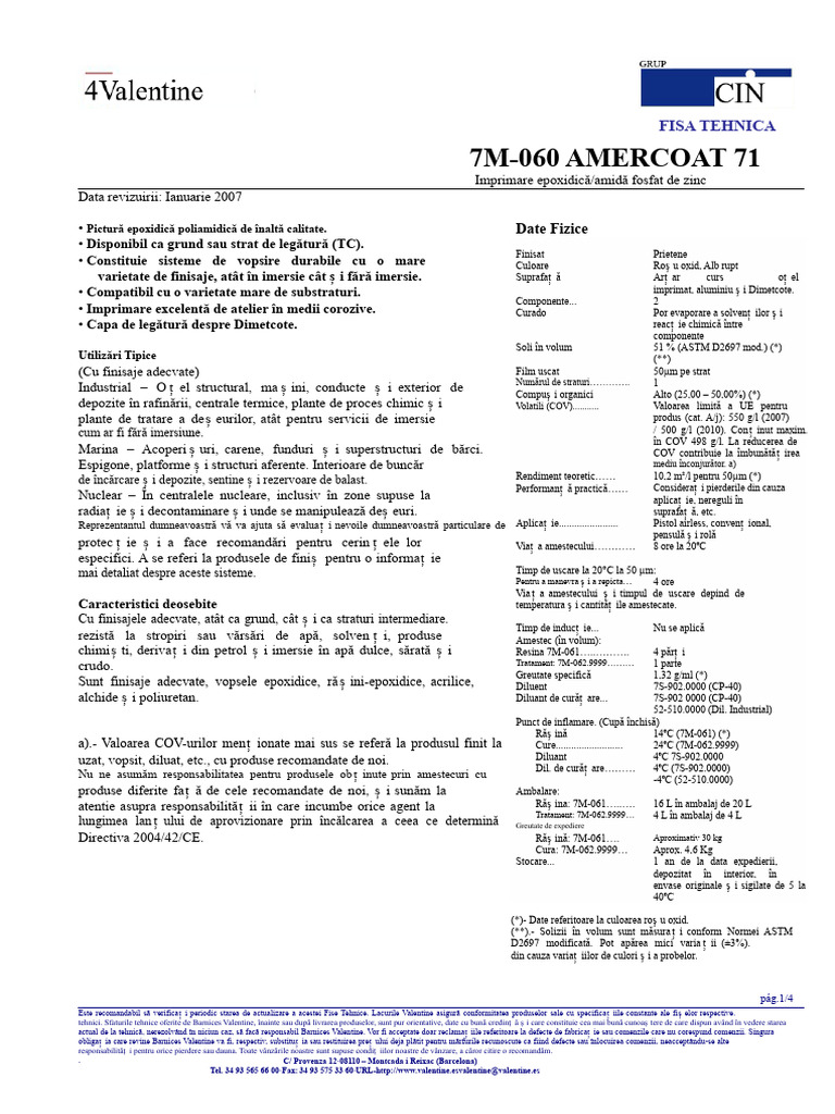 Amercoat 71 | PDF