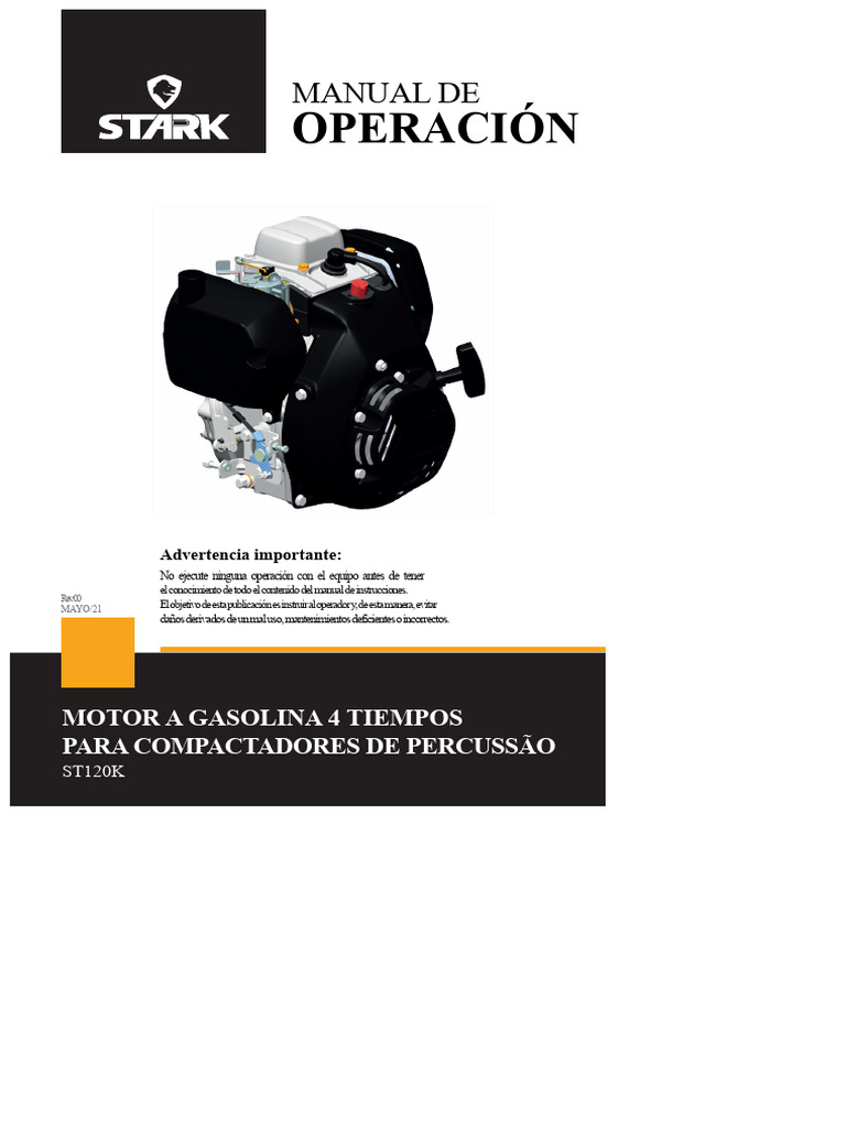 Manual Motor Stark - ST120K | PDF | Carburador | Gasolina