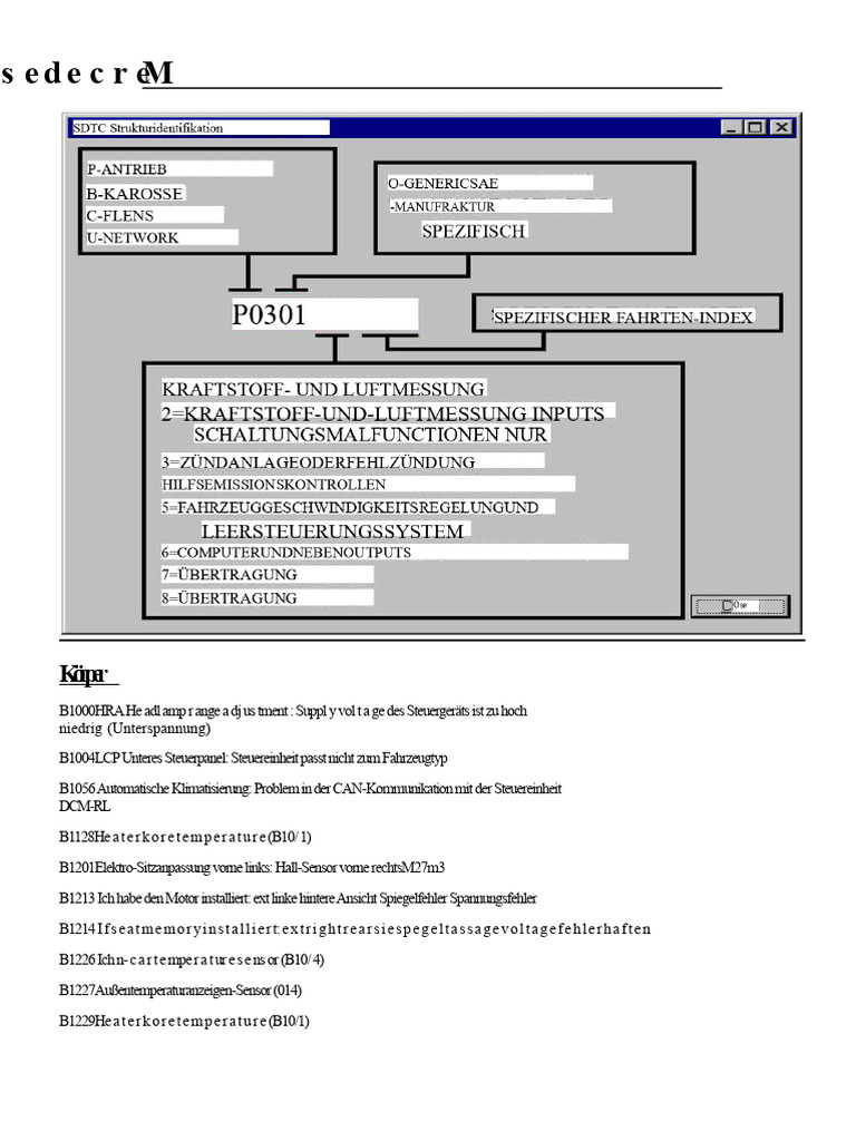 Mercedes Sprinter DTC-Fehlercodes PDF | PDF