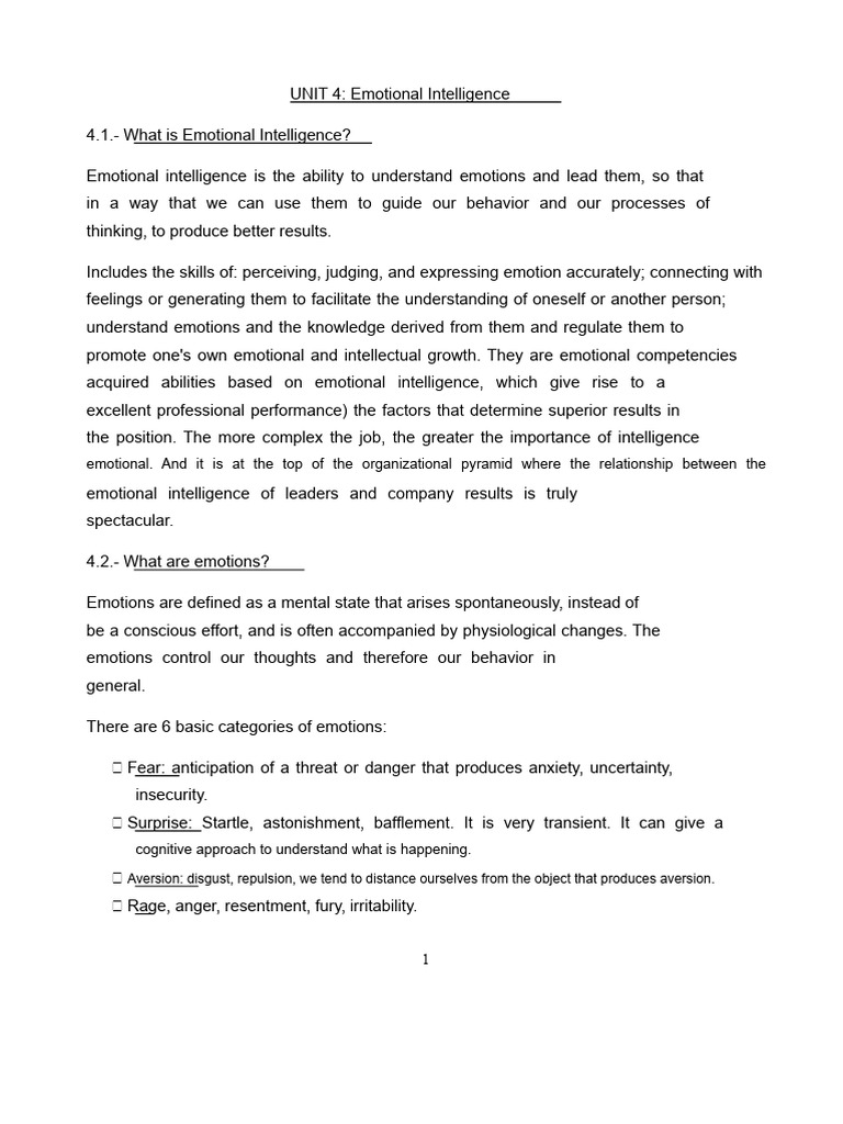 Understanding Emotional Intelligence | PDF | Emotions | Intelligence