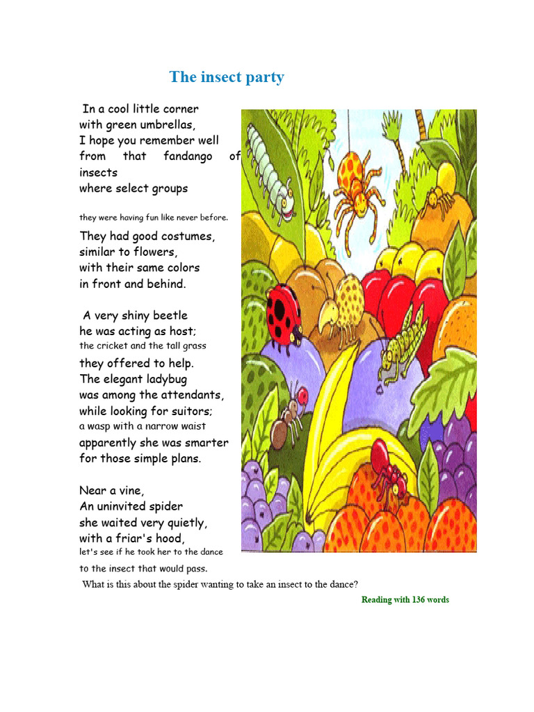 Insect Party: A Colorful Celebration | PDF | Mosquito ...