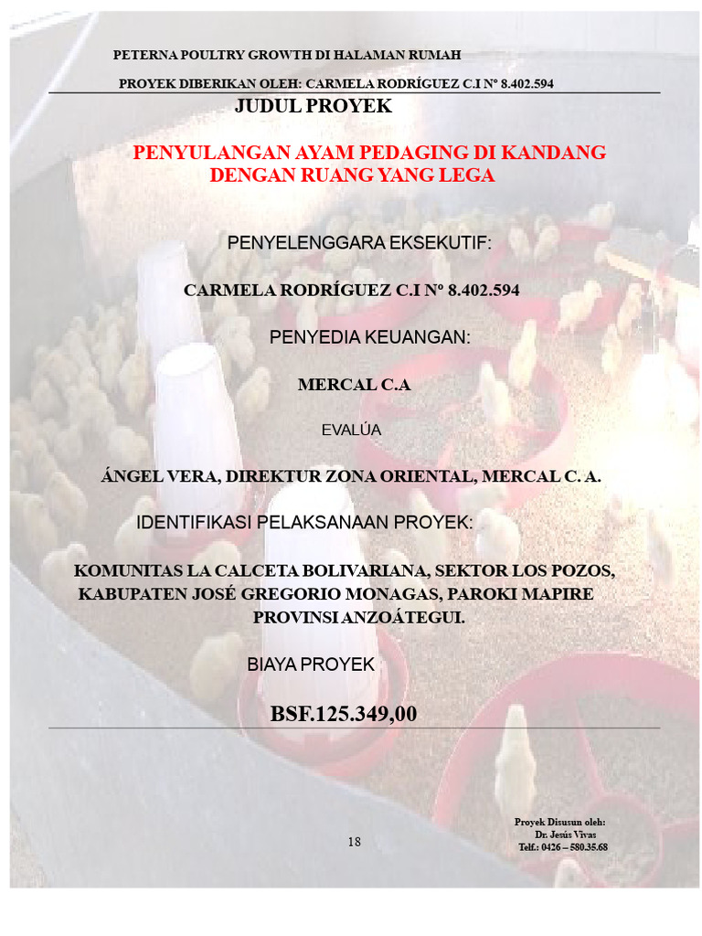Proyek Peternakan Ayam Pedaging Rumah | PDF