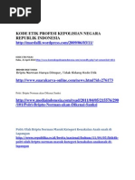 Download Kode Etik Profesi Kepolisian Negara Republik by oinkmanis SN92213997 doc pdf