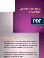 Windind Up of A Company