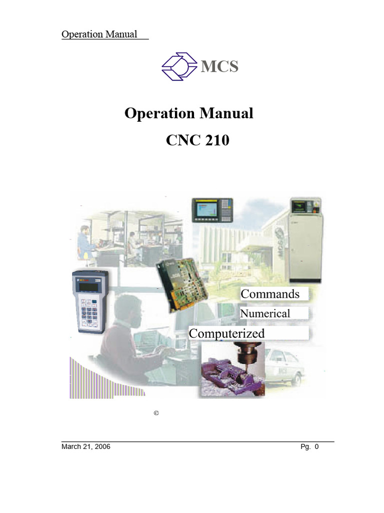 Cnc210 Manual Operation | PDF | Cartesian Coordinate System ...