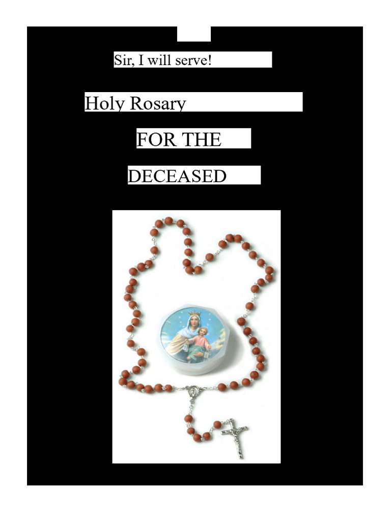 Holy Rosary for the Deceased Guide | PDF | Mary, Mother Of Jesus | Jesus
