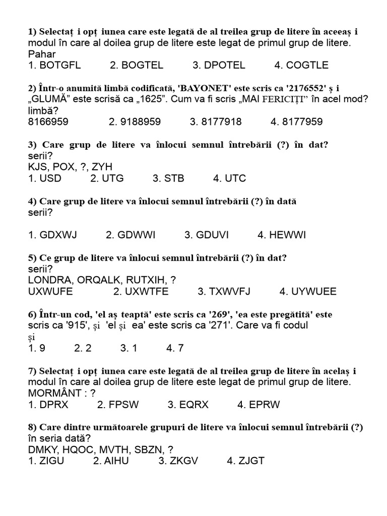 Codare - Decodare | PDF