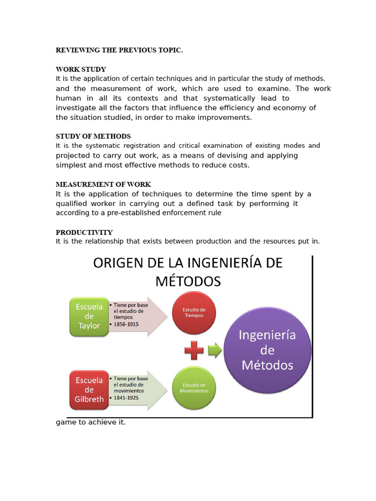 Work Study and Time Measurement Techniques | PDF