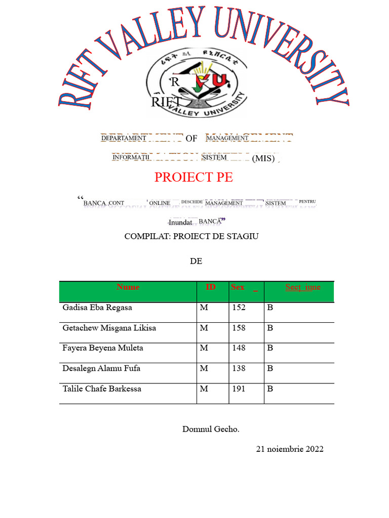 Universitatea Rift Valley | PDF