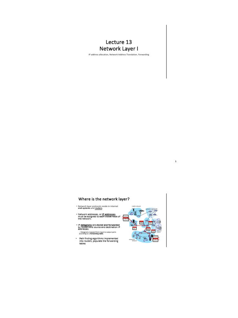 IP Addressing and Network Layer Basics | PDF | Ip Address | Computer ...