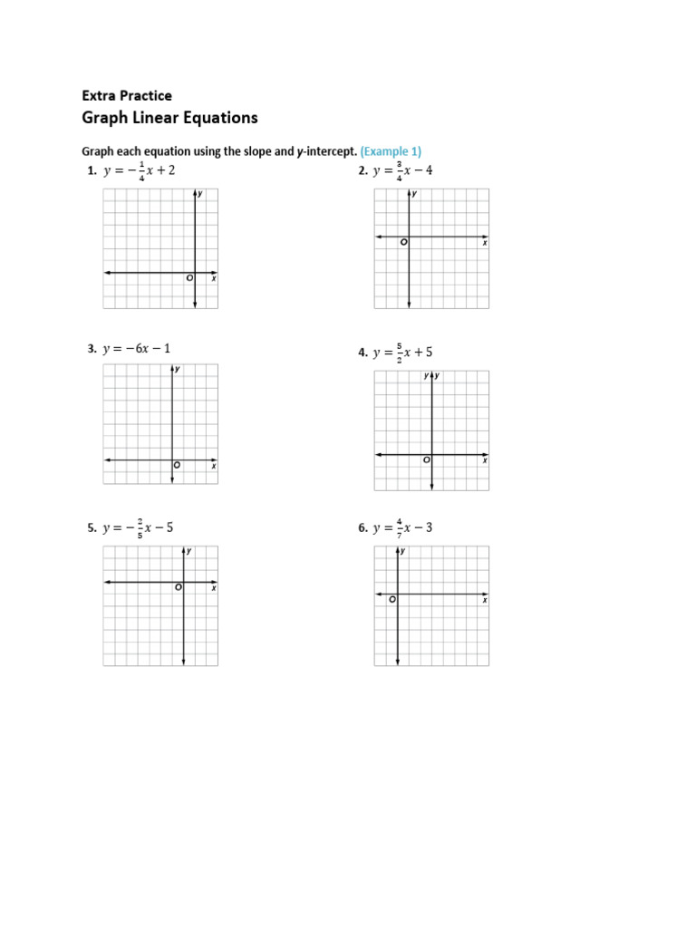 Graphing Linear Equations Practice | PDF | Chess Theory | Chess