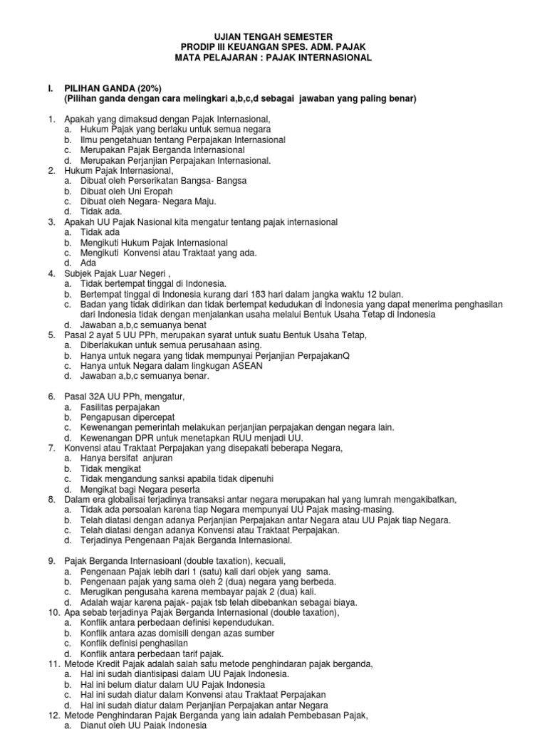 Soal Pajak Internasional Copy 2