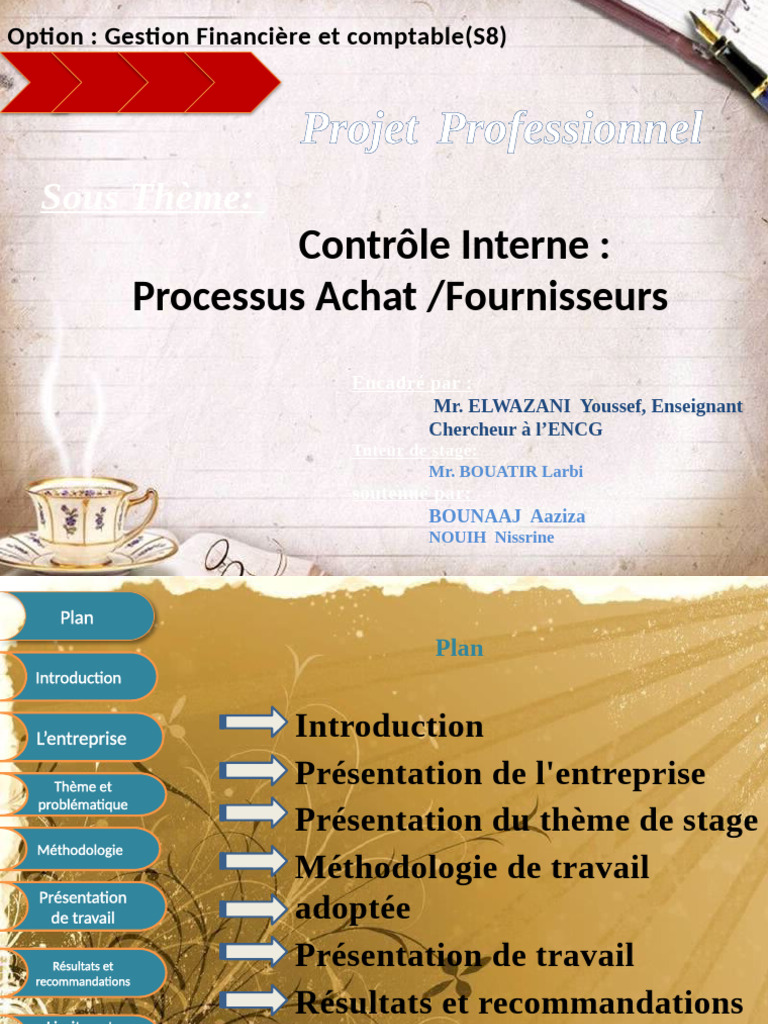 Contrôle Interne : Processus Achats ONEE | PDF | Business | Contrôle ...