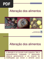 1. Deterioração dos alimentos