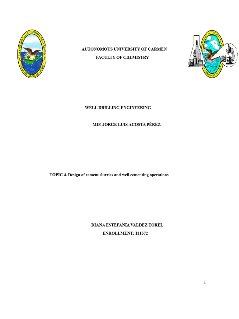 Cement Slurry Design & Well Cementing | PDF | Casing (Borehole) | Oil Well