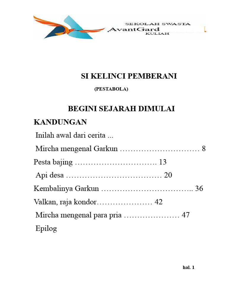 Kelinci Pemberani | PDF