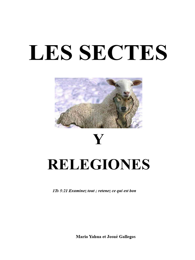 Comprendre les sectes et religions chrétiennes | PDF | Jésus | Baptisme