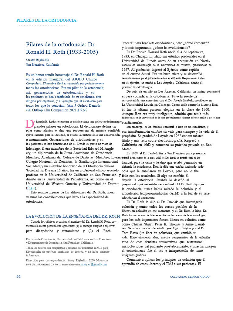 Righellis 2021 | PDF | Ortodoncia | Odontología