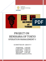 Group-7 Sec-G Om-I Project Report - Benihana in Tokyo