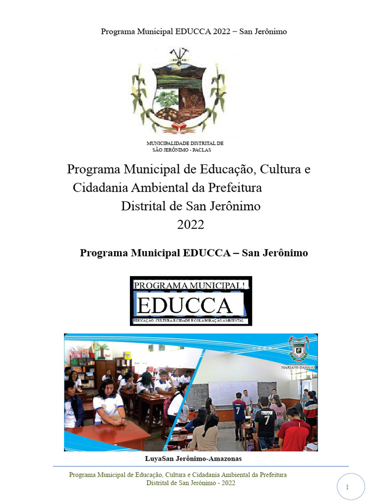 EDUCCA 2022: Educação e Cidadania Ambiental | PDF | Sustentabilidade ...