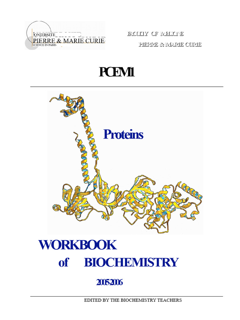 Biochemistry Workbook: Protein Techniques | PDF | Hemoglobin | Amino Acid