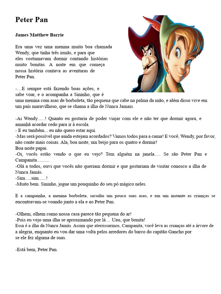 Peter Pan | PDF | Peter e Wendy | Peter Pan