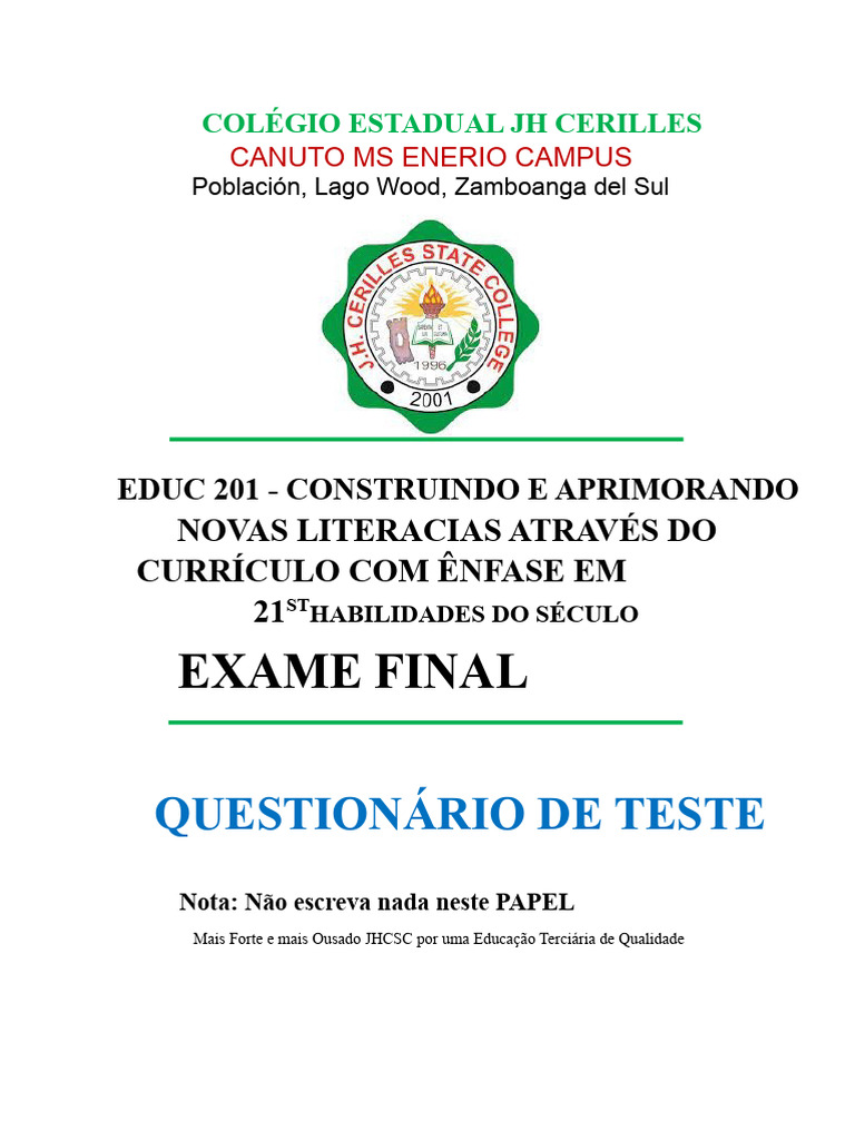 Habilidades do Século XXI no Currículo Escolar | PDF | Alfabetização ...